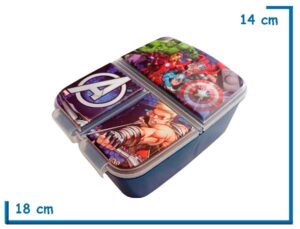 AVENGERS HERMETICO LUNCHERA MULTIPLE