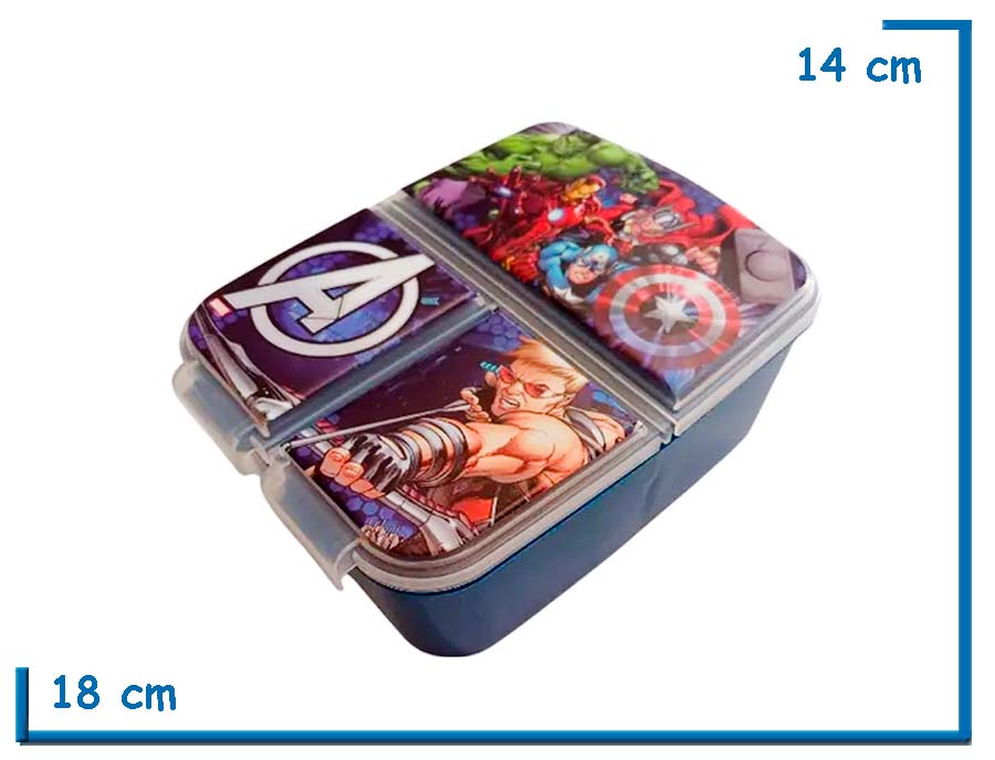 AVENGERS HERMETICO LUNCHERA MULTIPLE
