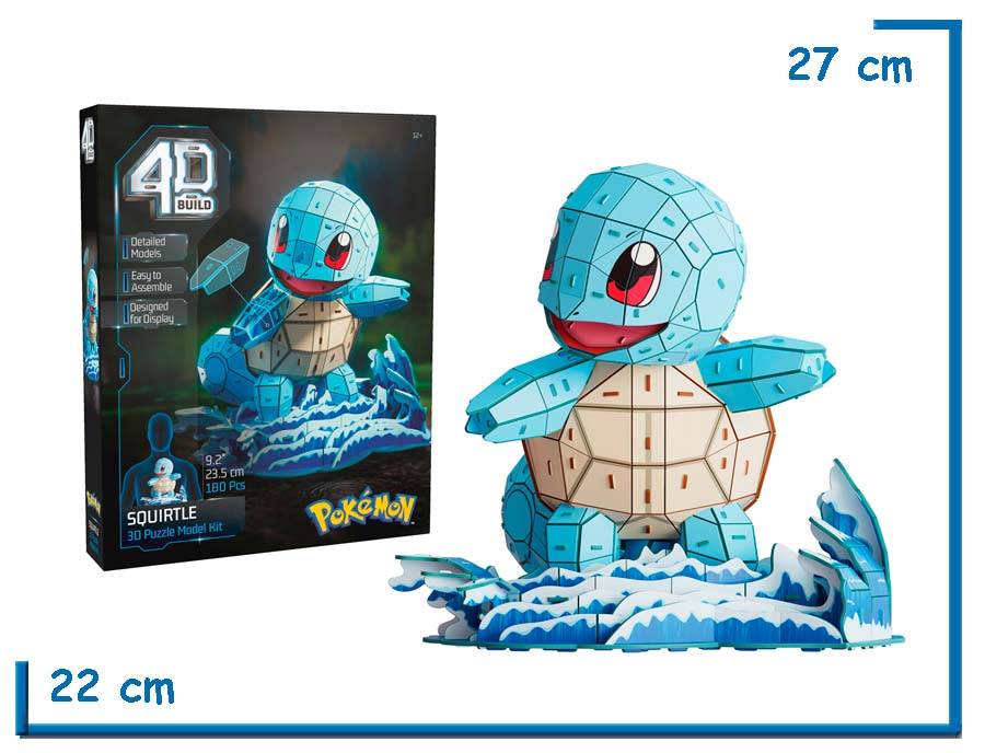 4D BUILD SQUIRTLE POKEMON 3D PUZZLE