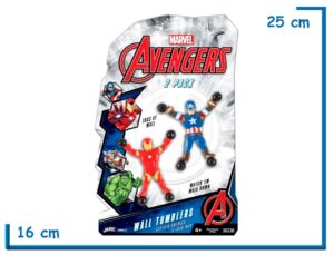 AVENGERS IRON MAN & CAPTAIN AMERICA WALL TUMBLERS 2 PACK
