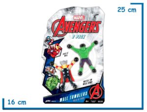 AVENGERS THOR & HULK WALL TUMBLERS 2 PACK