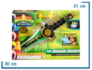 PLAYMATES POWER RANGERS RI DRAGON DAGGER CON SONIDO