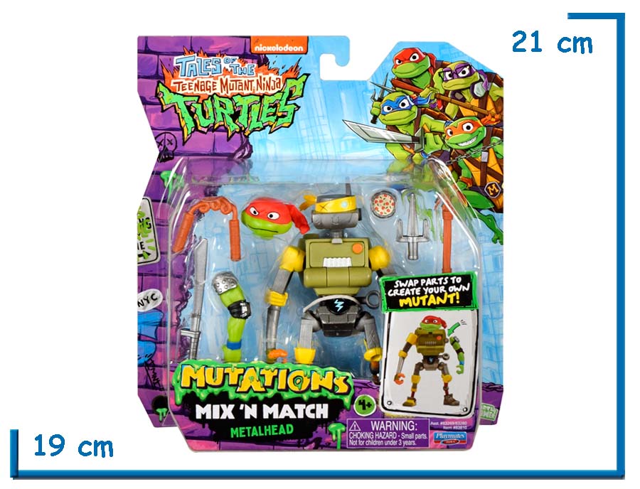 PLAYMATES METALHEAD MUTATIONS TOT TEENAGE MUTANT NINJA TURTLES