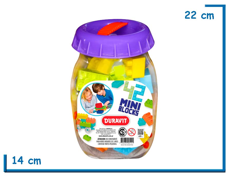 POTE DE BLOCKS CHICOS X42 PZS
