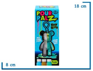 POUR PALZ KEY RING CELESTE LLAVERO OSO 8CM