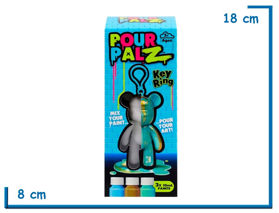 POUR PALZ KEY RING CELESTE LLAVERO OSO 8CM