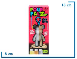 POUR PALZ KEY RING ROJO LLAVERO OSO 8CM