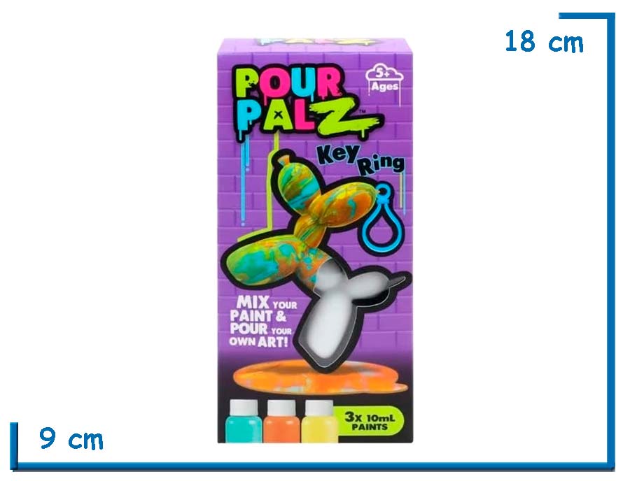 POUR PALZ KEY RING VIOLETA LLAVERO PERRO 8CM