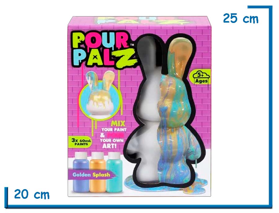 POUR PALZ GOLDEN SPLASH FIGURA CONEJO 22CM