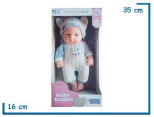 BABY BABBLE BEBOTE ENTERITO BEIGE Y GRIS OSITO