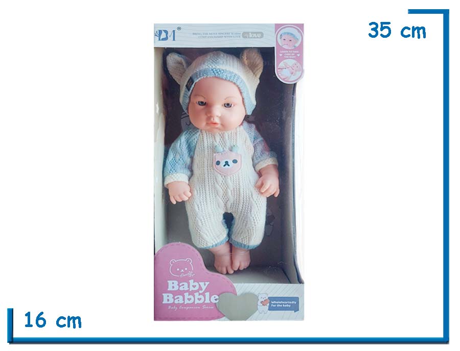 BABY BABBLE BEBOTE ENTERITO BEIGE Y GRIS OSITO