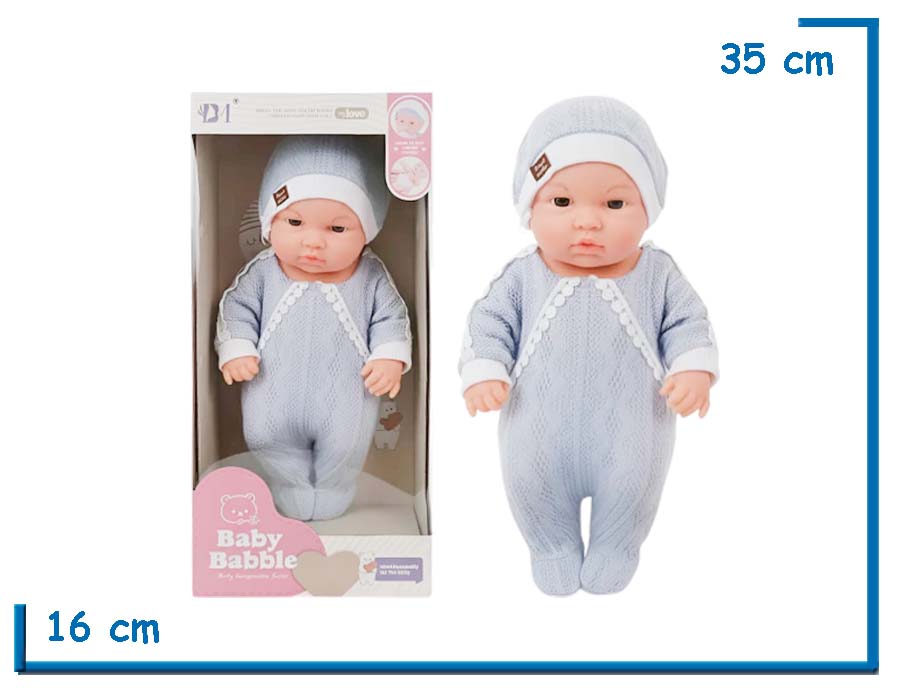 BABY BABBLE BEBOTE ENTERITO GRIS