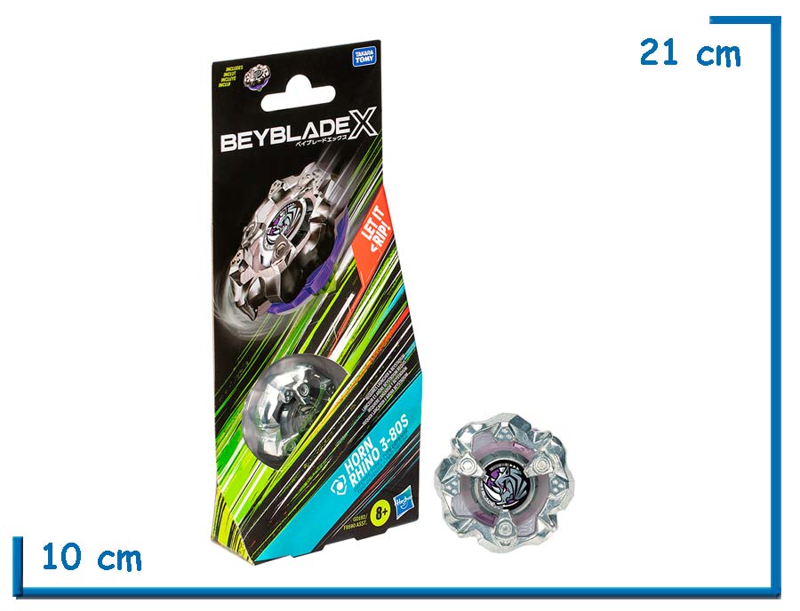 BEYBLADE X HORN RHINO 3-80S BOOSTER PACK