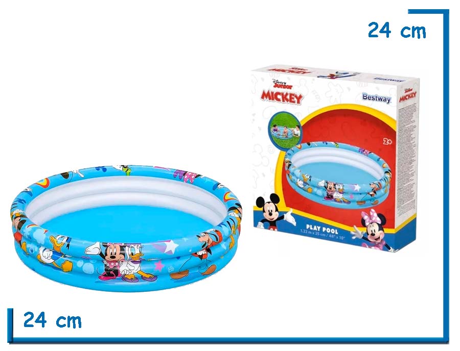 BESTWAY PILETA 3 AROS MICKEY 122 X 25CM