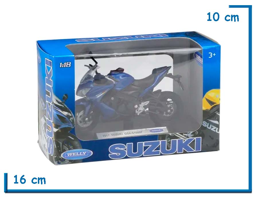 WELLY MOTO 1.18 2017 SUZUKI  GSX-S1000F