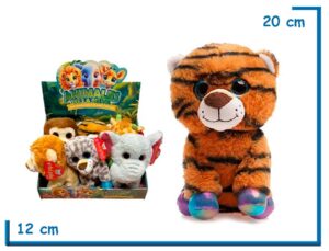 PELUCHE ANIMALES DE LA SELVA TIGRE 20CM