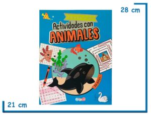 LIBRO DIVERSION EN CASA ACTIVIDADES CON ANIMALES CELESTE