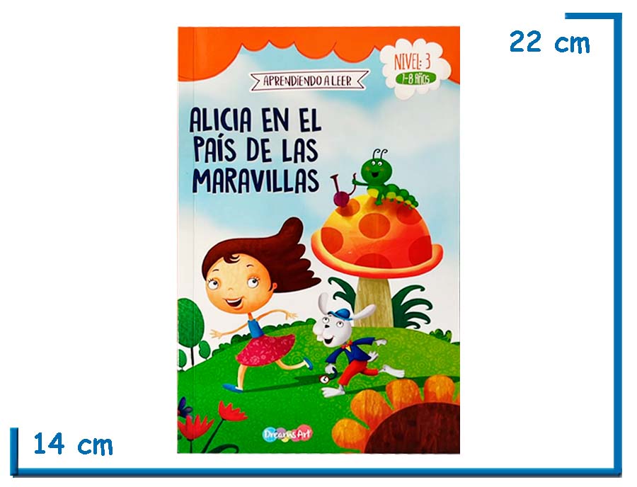 LIBRO ALICIA EN EL PAIS DE LAS MARAVILLAS APRENDIENDO A LEER NIVEL 3 (7-8 AÑOS)