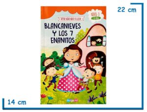 LIBRO BLANCANIEVES Y LOS 7 ENANITOS APRENDIENDO A LEER NIVEL 3 (7-8 AÑOS)