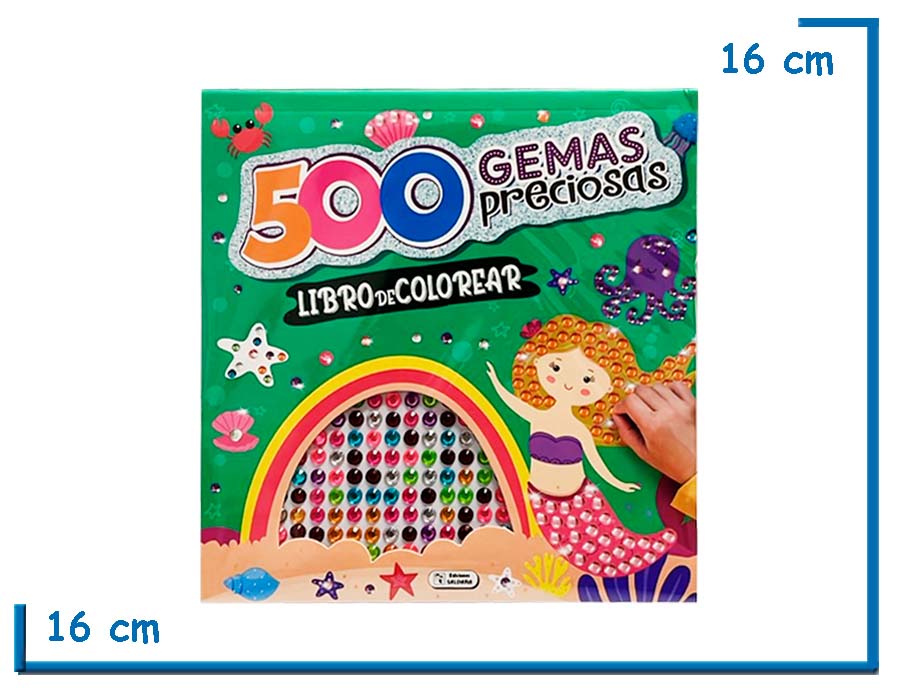 L.500 GEMAS PRECIOSAS LIBRO DE COLOREAR SIRENA