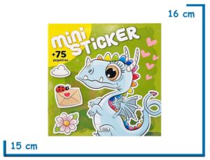 LIBRO MINI STICKERS DRAGON 75 PEGATINAS