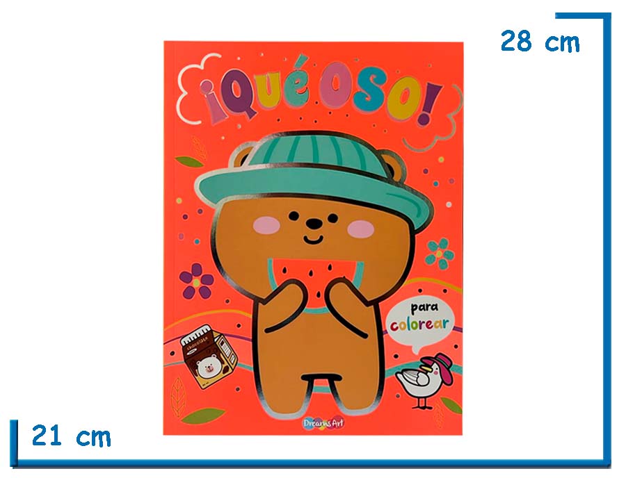 LIBRO PARA COLOREAR QUE OSO