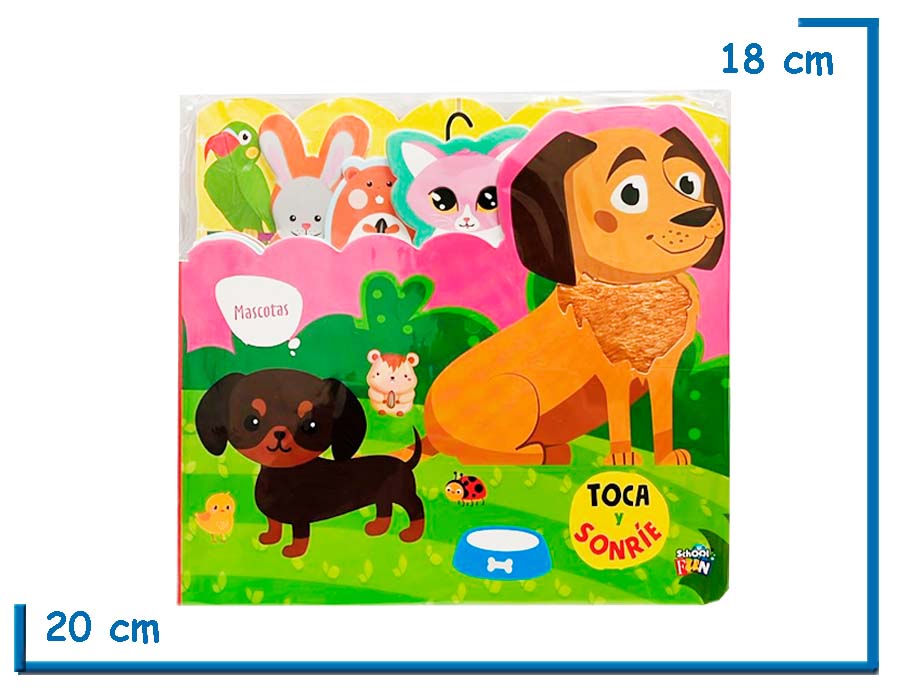 LIBRO TOCA Y SONRIE MASCOTAS
