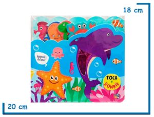 LIBRO TOCA Y SONRIE ANIMALES DEL MAR