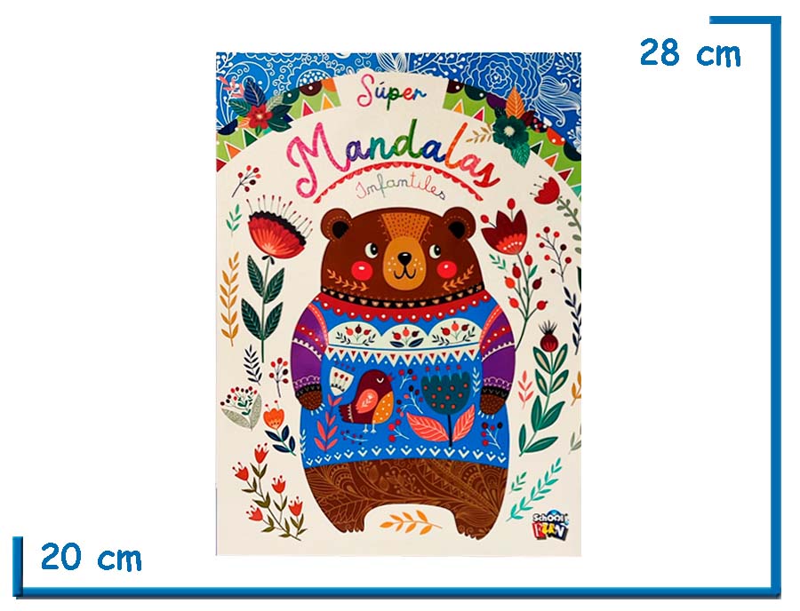 LIBRO SUPER MANDALAS INFANTILES OSITO