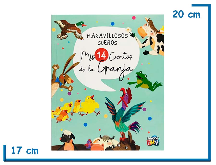 LIBRO MARAVILLOSOS SUEÑOS MIS 14 CUENTOS DE LA GRANJA