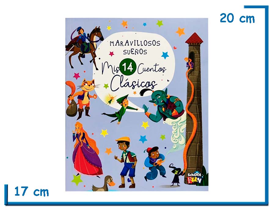 LIBRO MARAVILLOSOS SUEÑOS MIS 14 CUENTOS CLASICOS