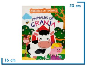 LIBRO APRENDO CON TEXTURAS ANIMALES DE LA GRANJA