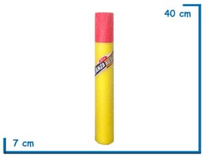 LANZA AGUAS AMARLLO 40CM EN BOLSA DE RED