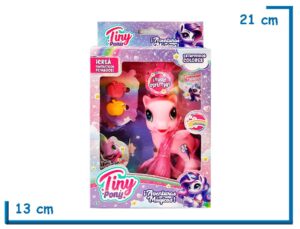 TINY PONY ROSA CON GOMITAS PARA EL PELO