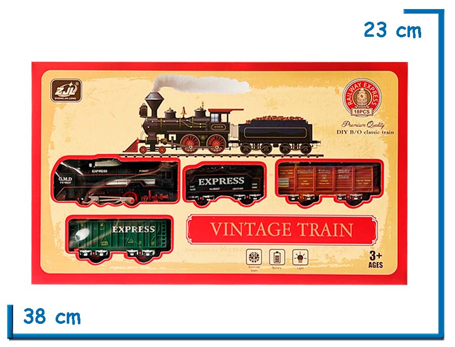 VINTAGE TRAIN RAILWAY EXPRESS 18 PZS
