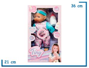 TINY BABY MIS PRIMERAS PALABRAS ROSA CON  MAMADERA Y SONIDO