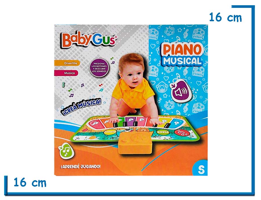 BABY GUS ALFOMBRA PIANO MUSICAL SELVA EN CAJA