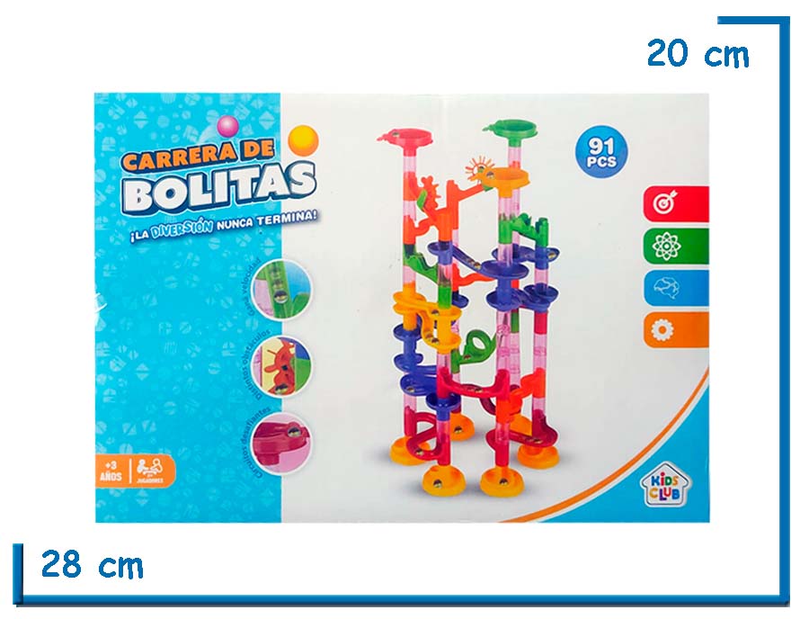 KIDS CLUB CARRERA DE BOLITAS 91 PZS