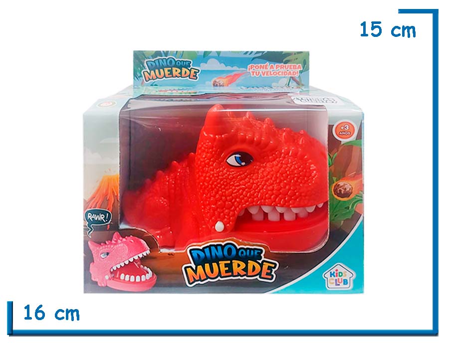 KIDS CLUB DINO QUE MUERDE ROJO CARNOTAURO MEDIANO