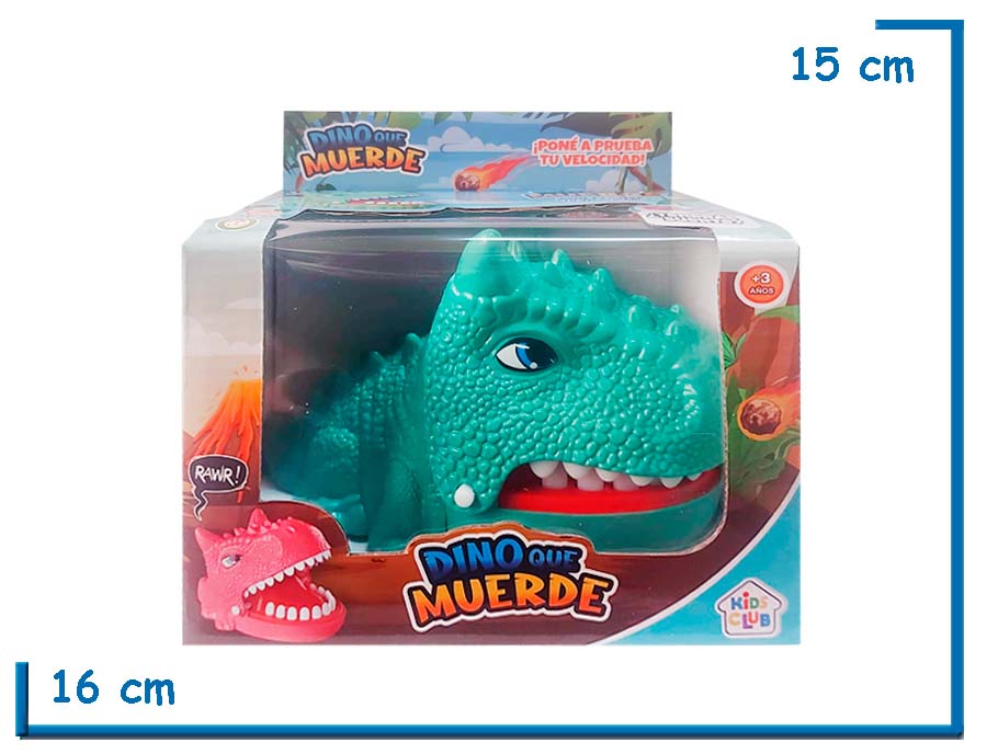 KIDS CLUB DINO QUE MUERDE VERDE CARNOTAURO MEDIANO