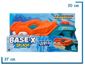 BASE-X SPLASH PISTOLA DE AGUA DINOSAURIO EN CAJA