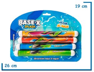 BASE-X SPLASH PALITOS AL AGUA X4