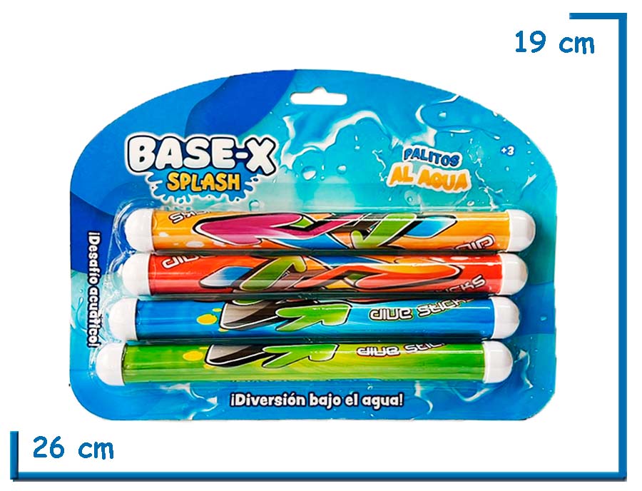 BASE-X SPLASH PALITOS AL AGUA X4