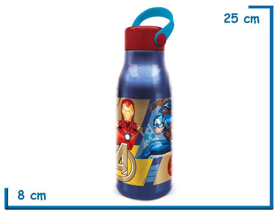 AVENGERS AZUL BOTELLA 760 ML FLEXI HANDLE ALUMINIUM