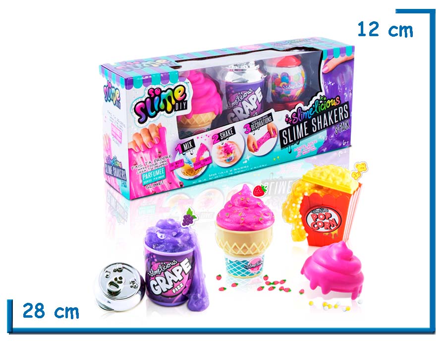 SO SLIME DIY ICE CREAM 3-PACK SLIMELICIOUS SLIME SHAKER