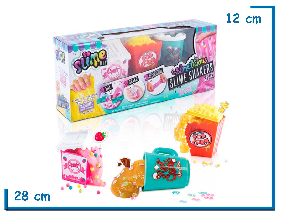 SO SLIME DIY MILK 3-PACK SLIMELICIOUS SLIME SHAKER