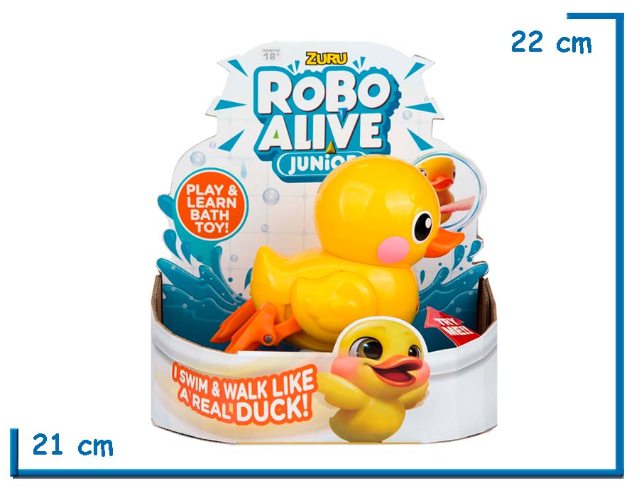 ZURU ROBO ALIVE JUNIOR DUCK PLAY & LEARN BATH TOY