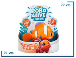 ZURU ROBO ALIVE JUNIOR CLOWN FISH PLAY & LEARN BATH TOY