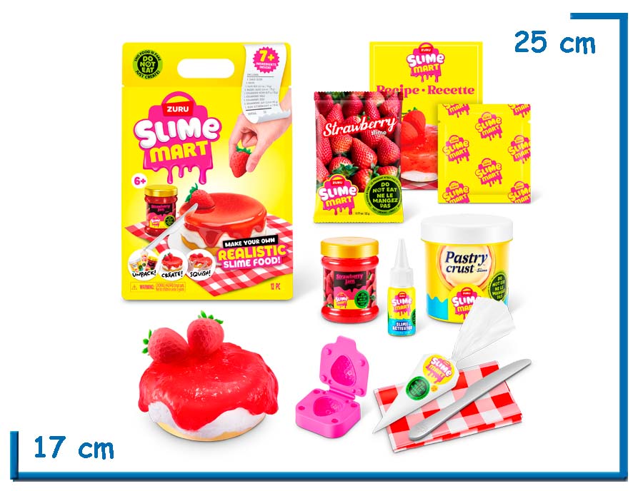ZURU SLIME MART CREA TU CHEESECAKE DE FRUTILLA