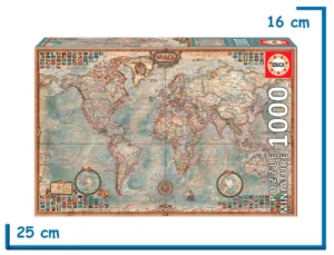 EDUCA PUZZLE MINIATURE X1000 PZS EL MUNDO, MAPA POLITICO
